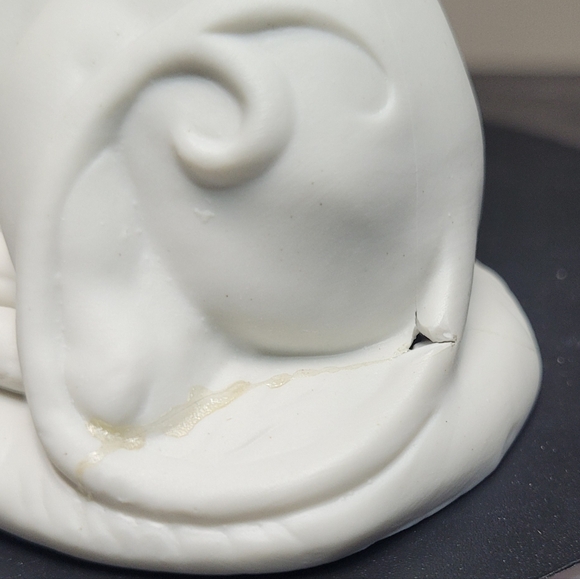 BUY NOW PRICE Vintage UCGC Bisque Matte Porcelain Resting Unicorn *REPAIRED* - Picture 8 of 14